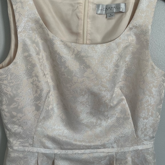 Tahari Ivory shimmer dress - Picture 3 of 3